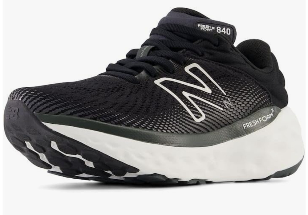 New Balance Women's Fresh Foam X 840F V1 Running Shoe, Black/Magnet, 9 .5M